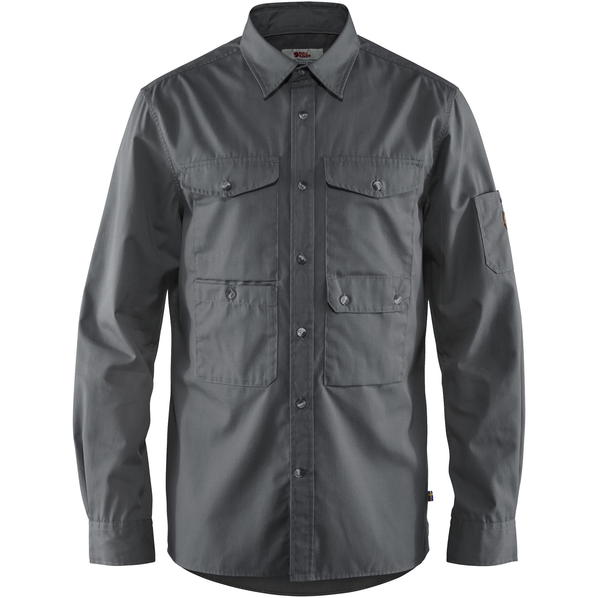 Fjallraven Ovik Shade Pocket Shirt for Men - Lightweight Travel & Outdoor Hiking Shirt with Sun Protection