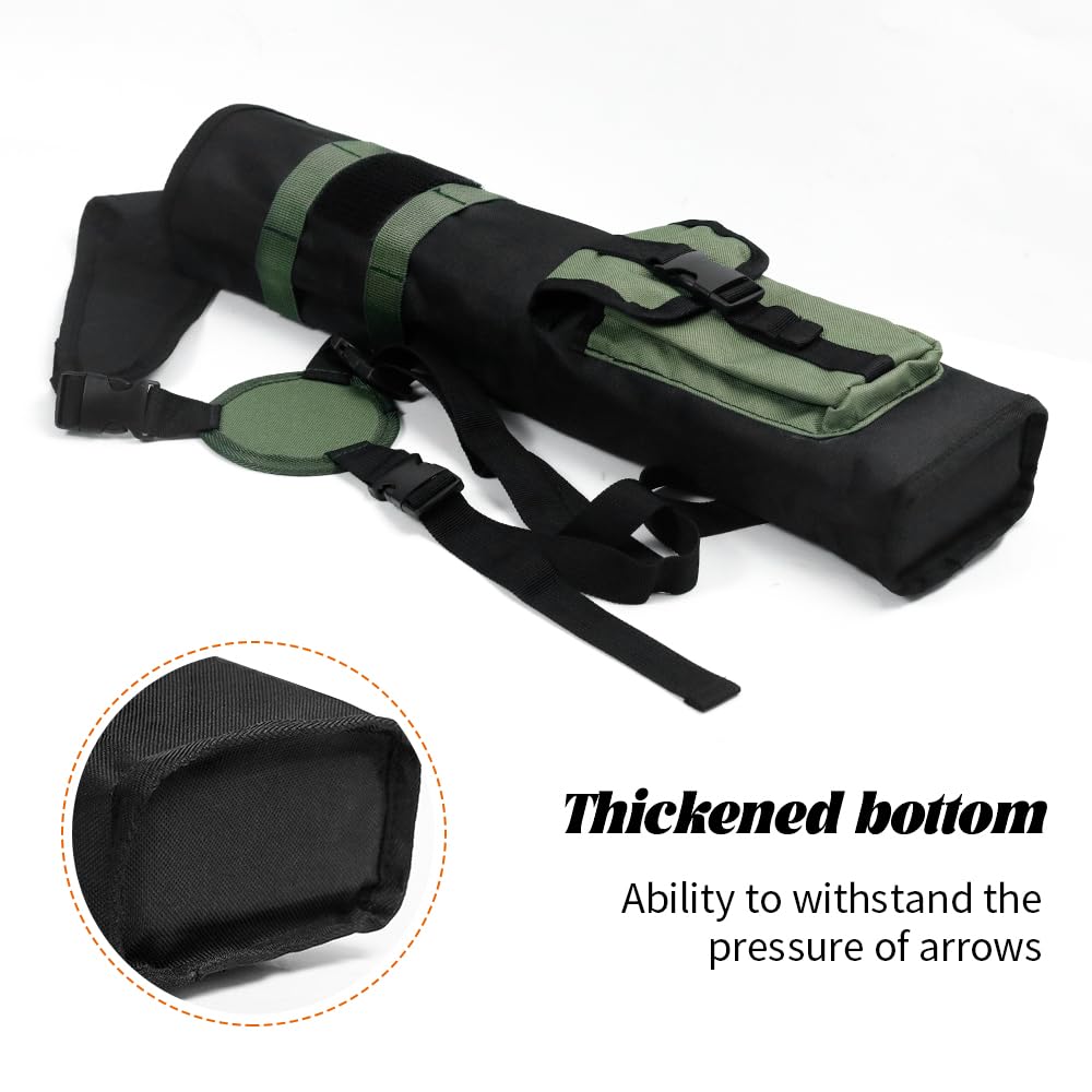 PSKOOK Lightweight Archery Back Quiver - Durable Arrow Holder for Hunting & Target Practice | Perfect for Outdoor Adventures & Competitive Shooting