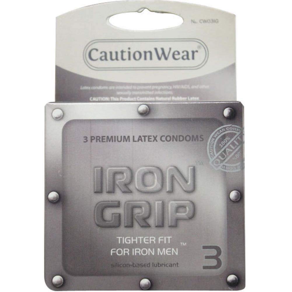 Paradise Marketing Caution Wear Iron Grip Snug Fit Gloves - 3 Pack for Work Safety, Construction & DIY Projects