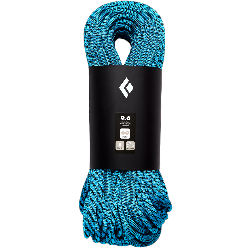 9.6mm Bi-Pattern Dry Treated 70m Climbing Rope for Outdoor Rock Climbing & Mountaineering Adventures