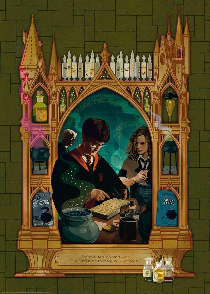 Ravensburger Harry Potter 1000-Piece Jigsaw Puzzle for Adults & Kids - The Half-Blood Prince Mystery - Premium Puzzle Glue for Framing - Perfect for Family Game Nights & Home Decor
