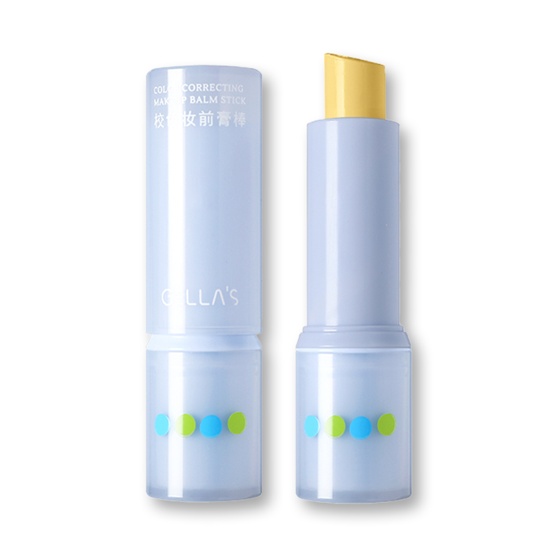 GELLA'S Color Correcting Primer Stick - Green Concealer for Dark Spots & Redness - Vegan Makeup Base for Flawless Skin - Perfect for Daily Use & Professional Makeup Application