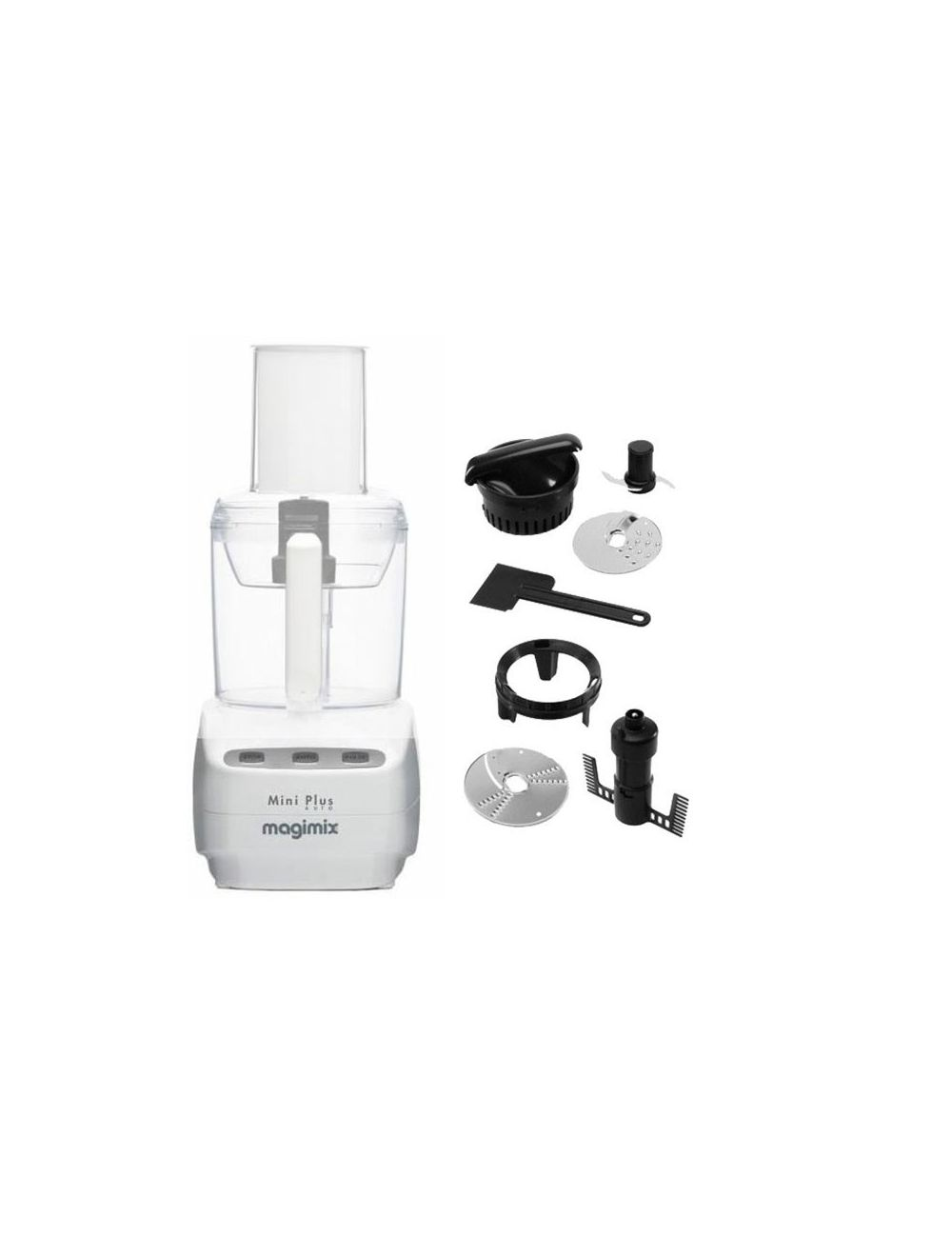 Magimix Le Mini Plus 400W White Food Processor - Compact Blender for Smoothies, Dips & Baking - Perfect for Small Kitchens & College Dorms