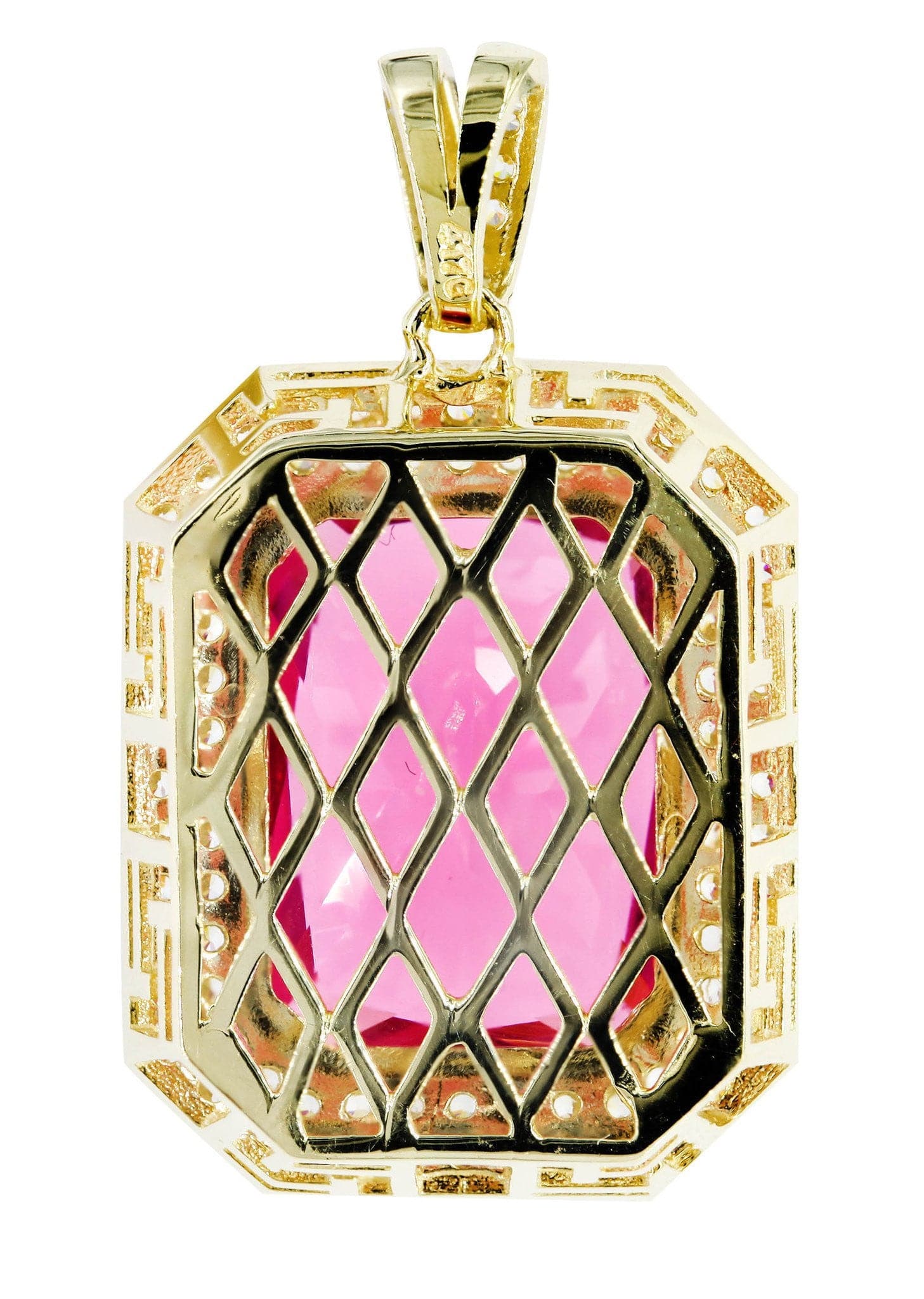 10K Gold Ruby Pendant Necklace for Women | 14 Grams Solid Gold | Elegant Jewelry Gift for Birthday, Anniversary & Valentine's Day