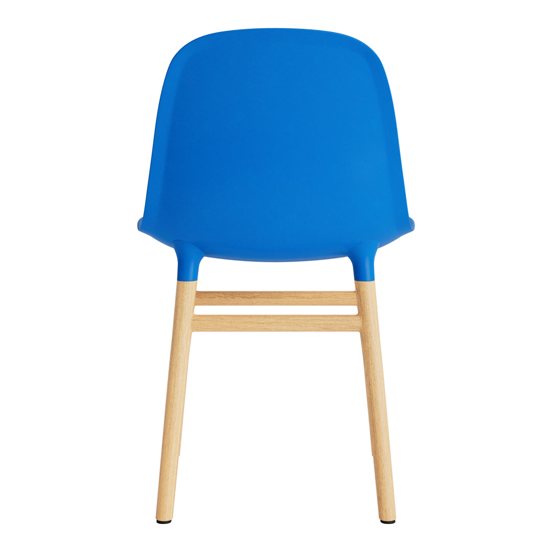 Modern Form Chair with Sturdy Wooden Legs - Perfect for Dining Room, Office, or Living Room Decor