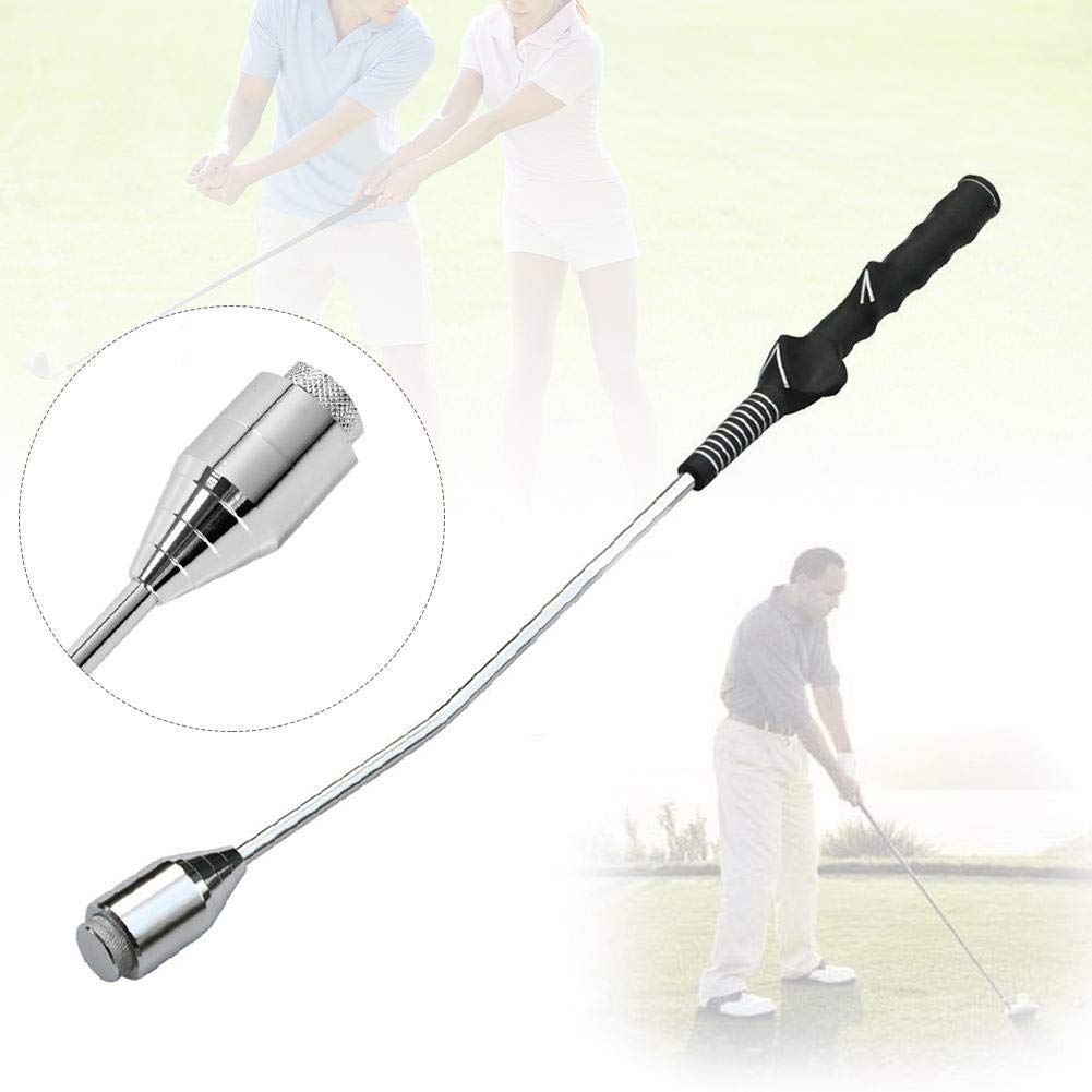 Right-Handed Golf Swing Trainer with Weighted Club - Improve Tempo & Grip - Golf Training Aid for Home Practice - Perfect for Indoor Golf Simulators & Backyard Drills