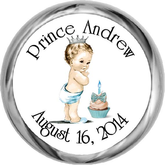 Vintage Prince 1st Birthday Party Invitations - Elegant Royal Theme Printable Cards for Baby Boy's First Birthday Celebration - Perfect for Birthday Parties, Baby Showers & Special Events