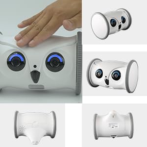 SKYMEE Owl Robot: 1080P Full HD Pet Camera with Treat Dispenser & 2-Way Audio - Interactive Toy for Dogs & Cats - App-Controlled Home Monitoring System - No Monthly Fees - Perfect for Pet Training, Playtime & Remote Home Security