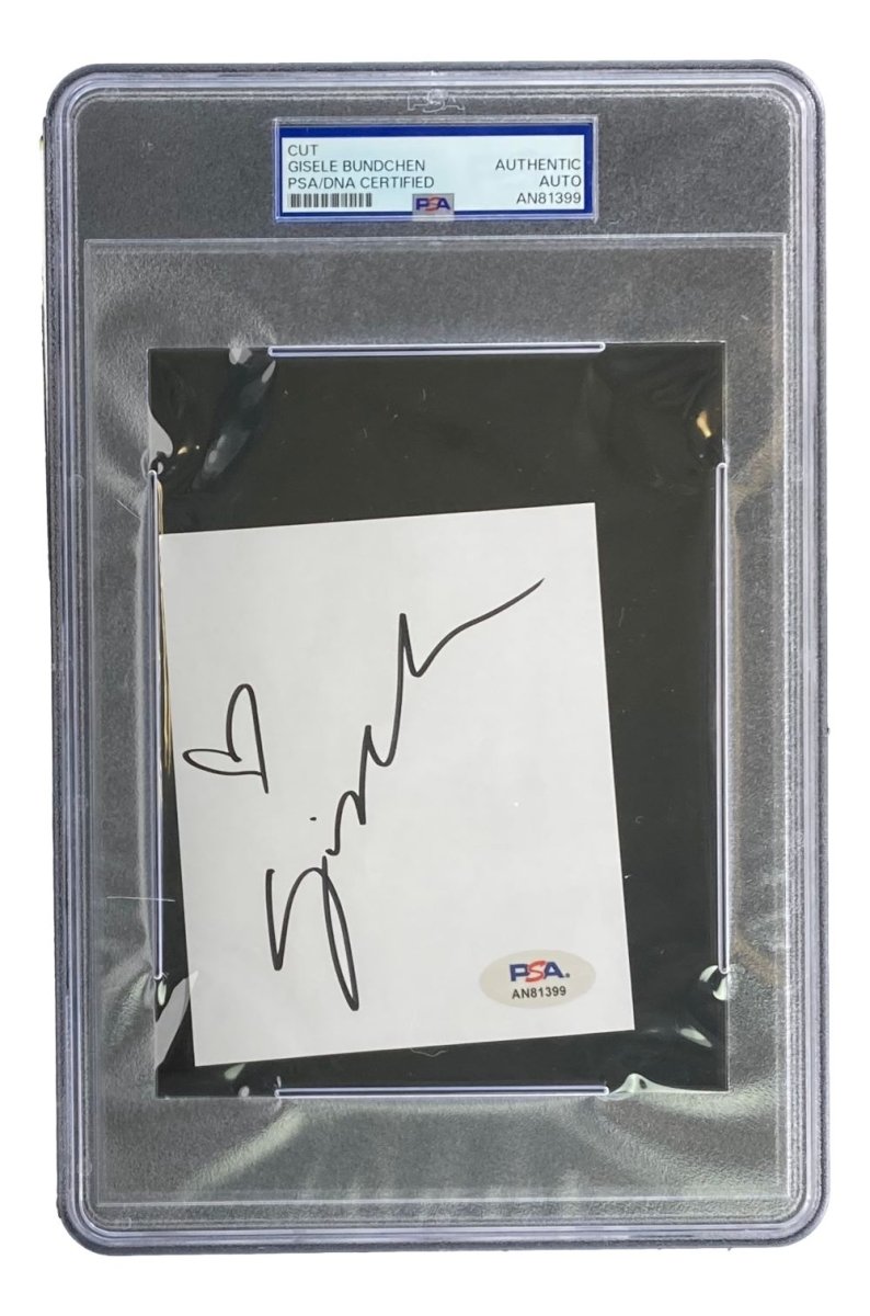 Gisele Bundchen Autographed Large Cut Signature PSA Certified AN81399 - Perfect for Collectors, Sports Memorabilia Displays & Superfan Gifts