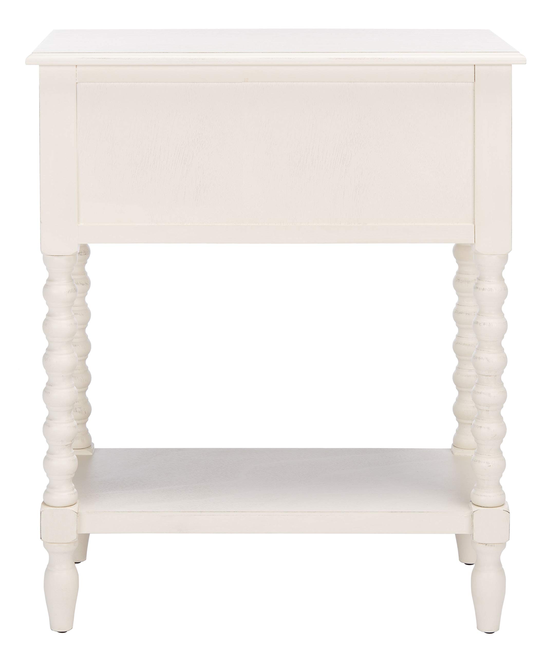SAFAVIEH Home Collection Athena Distressed White 3-Drawer Console Table - Farmhouse Style Entryway Furniture for Hallway, Living Room & Bedroom Decor