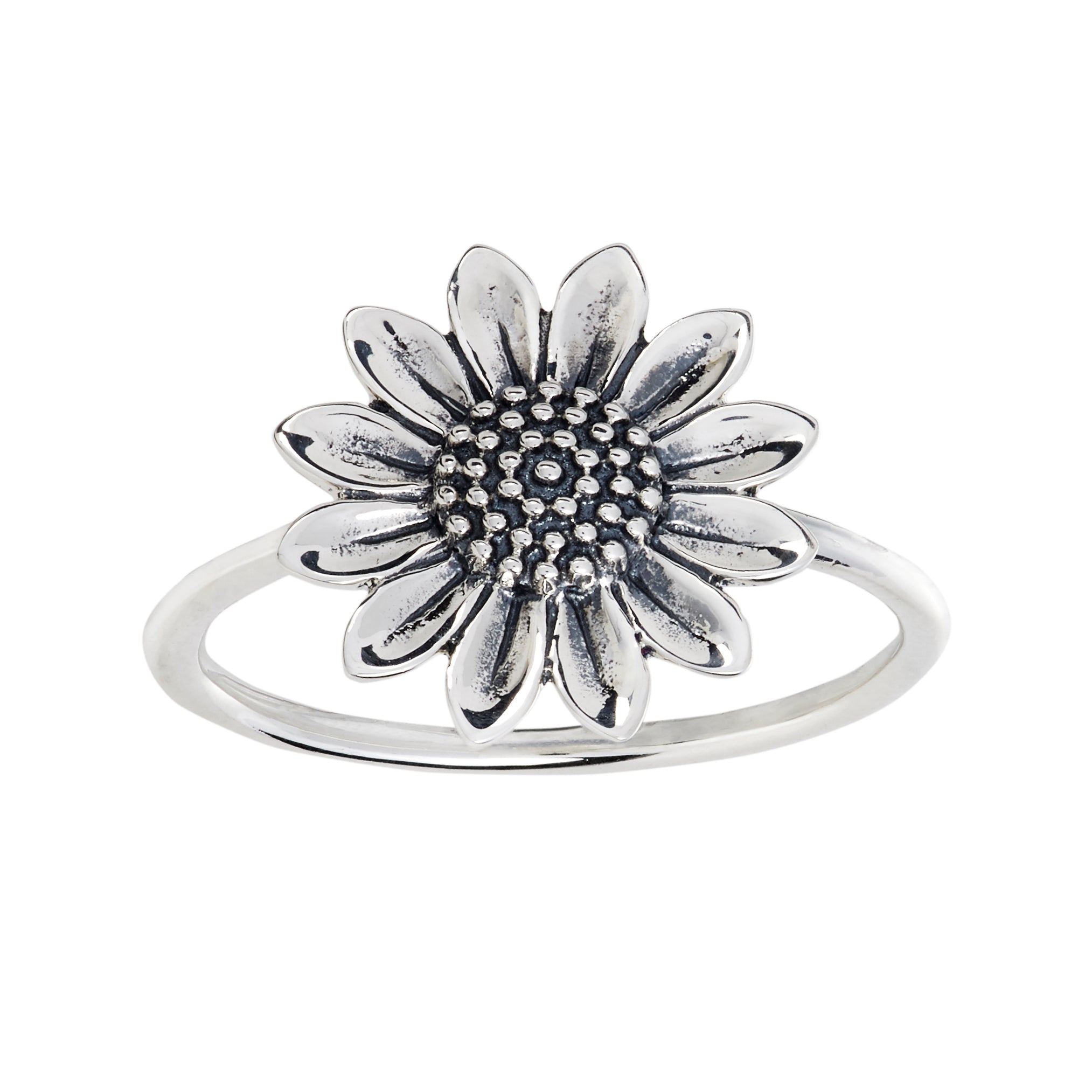 Sunflower Ring for Women - Dainty Floral Jewelry, Gold or Silver Plated, Perfect for Everyday Wear, Gifts & Special Occasions