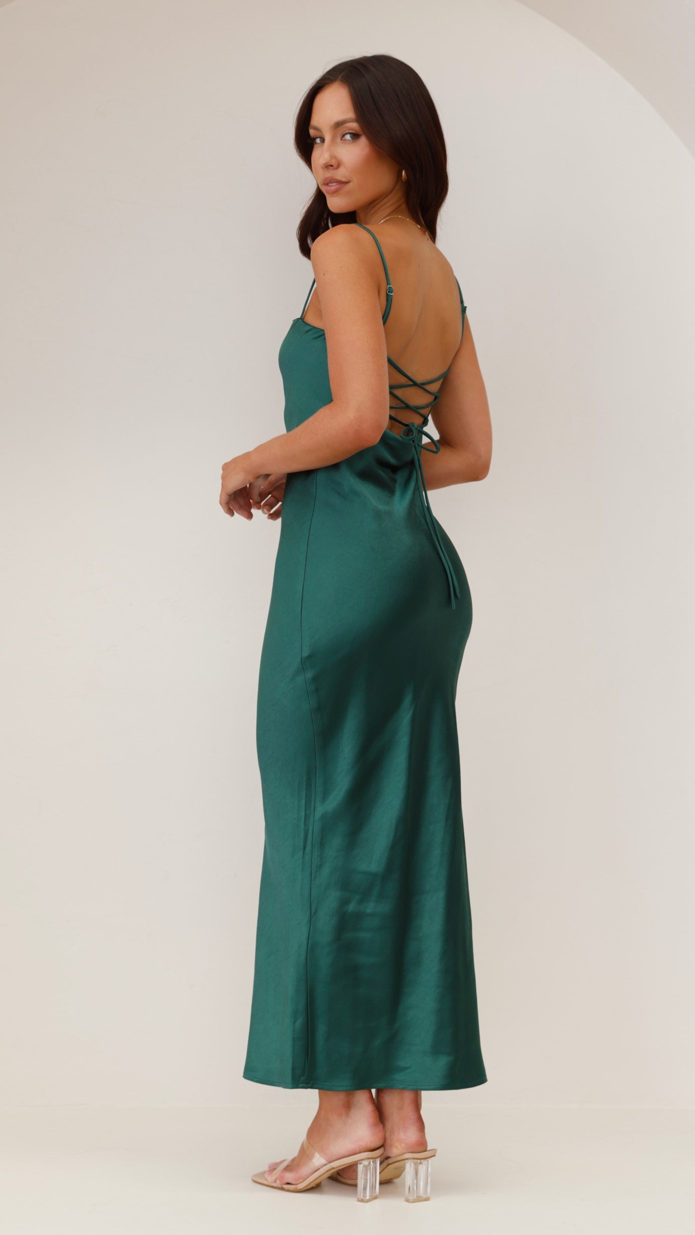 Keira Maxi Dress in Emerald Green - Elegant Long Flowy Dress for Women, Perfect for Weddings, Parties & Summer Vacations