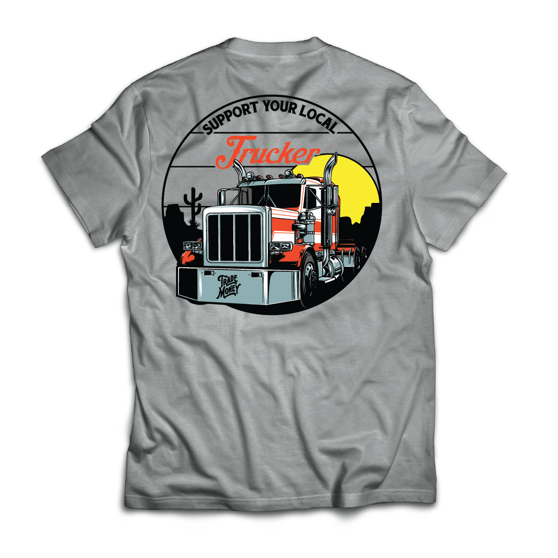 Support Your Local Trucker - Grey Frost Trucker Hat for Men & Women | Stylish & Durable for Work, Travel & Outdoor Adventures