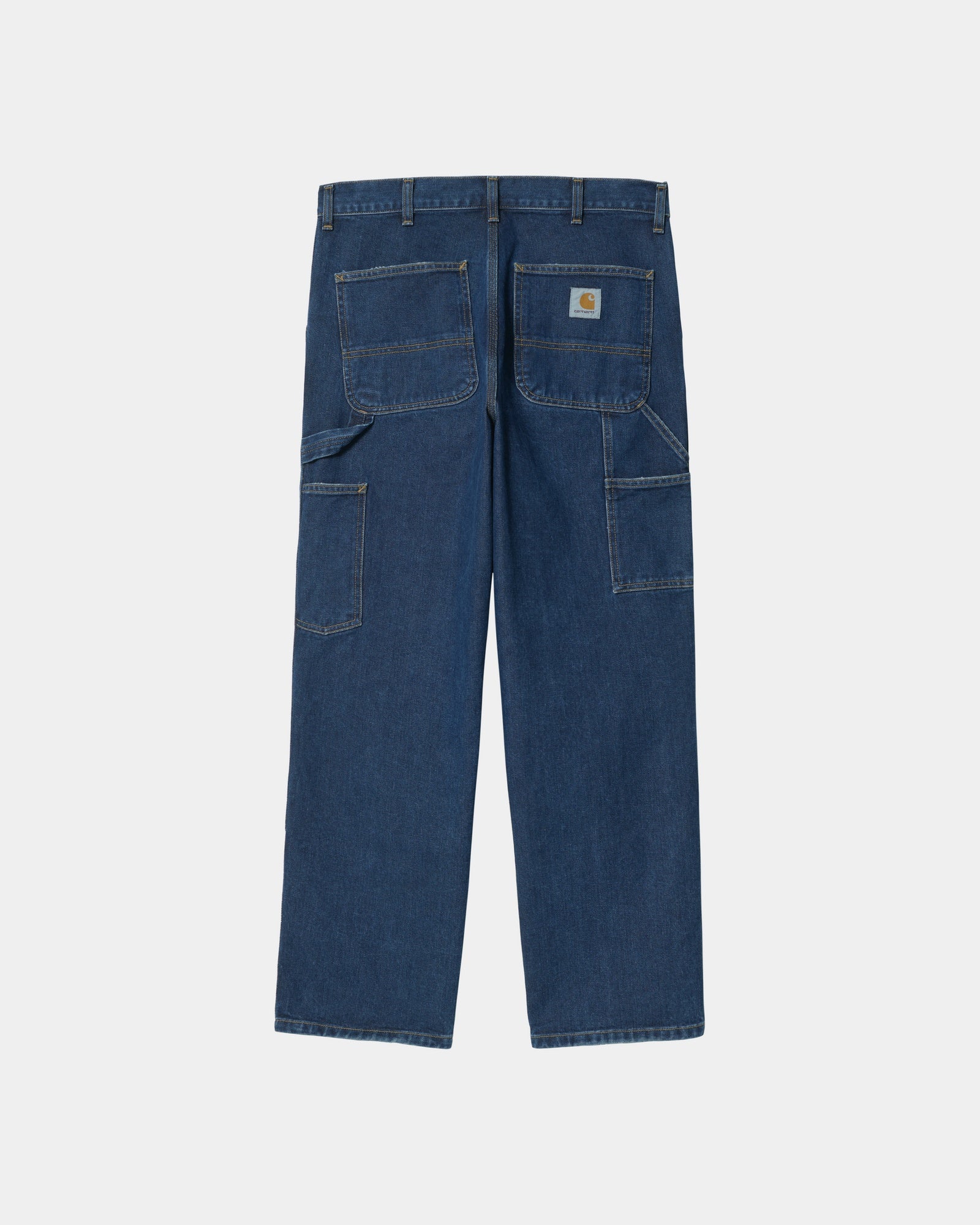 Double Knee Work Pants - Durable Denim Jeans for Men | Stone Washed Blue | Perfect for Construction, Carpentry & Outdoor Work