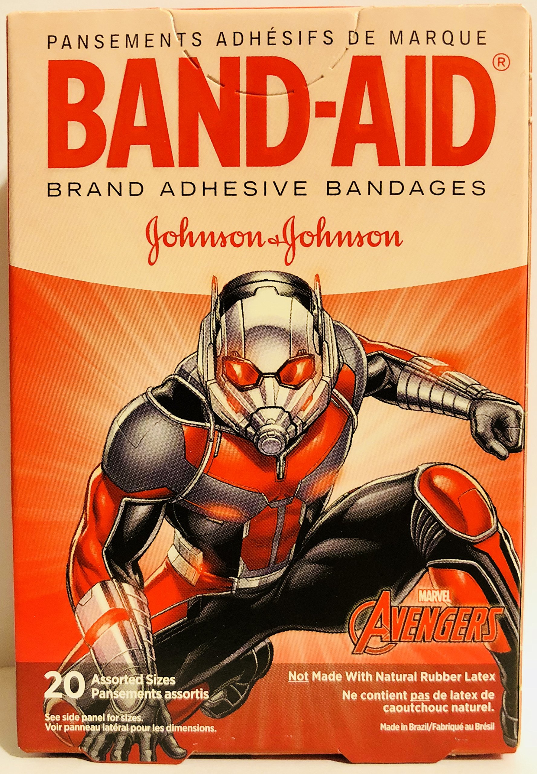 BAND-AID® Brand MARVEL Avengers Adhesive Bandages - 20 Count - First Aid for Kids, Cuts, Scrapes & Minor Wounds - Perfect for School, Home & Travel First Aid Kits