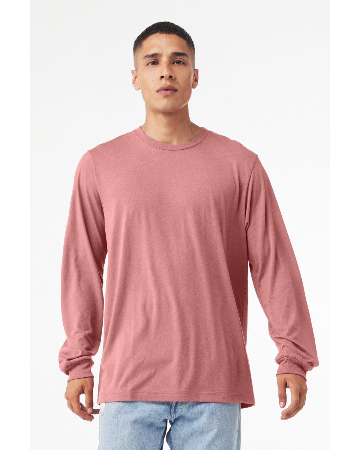 Bella + Canvas 3513 Unisex Triblend Long Sleeve T-Shirt | Soft Comfortable Crewneck Tee for Men & Women | Perfect for Casual Wear, Layering & Everyday Outfits