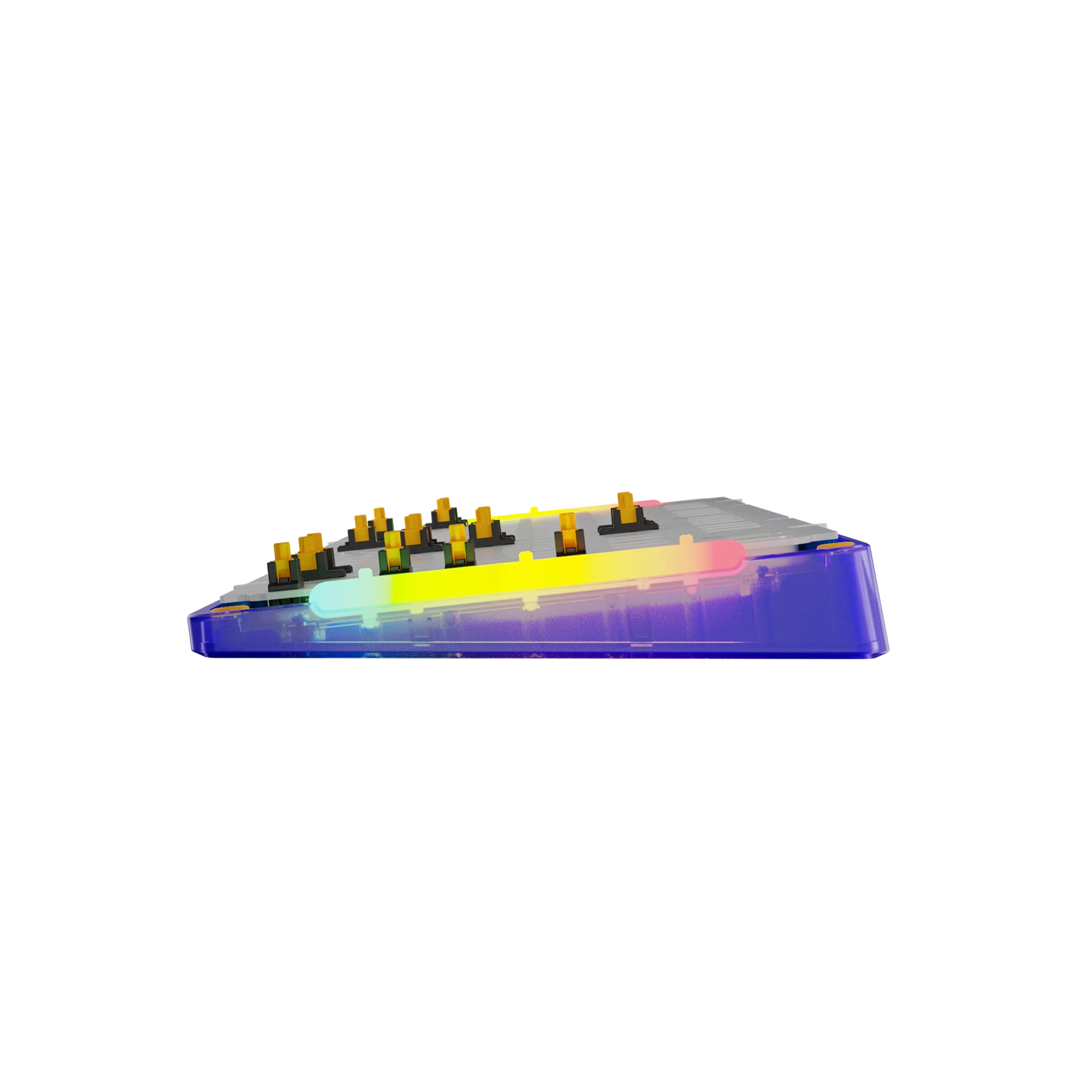GMMK 3 Mechanical Keyboard Bottom Case - EXO Purple Plastic Replacement Part for Gaming & Typing Enthusiasts | Perfect for Keyboard Modding & Custom Builds