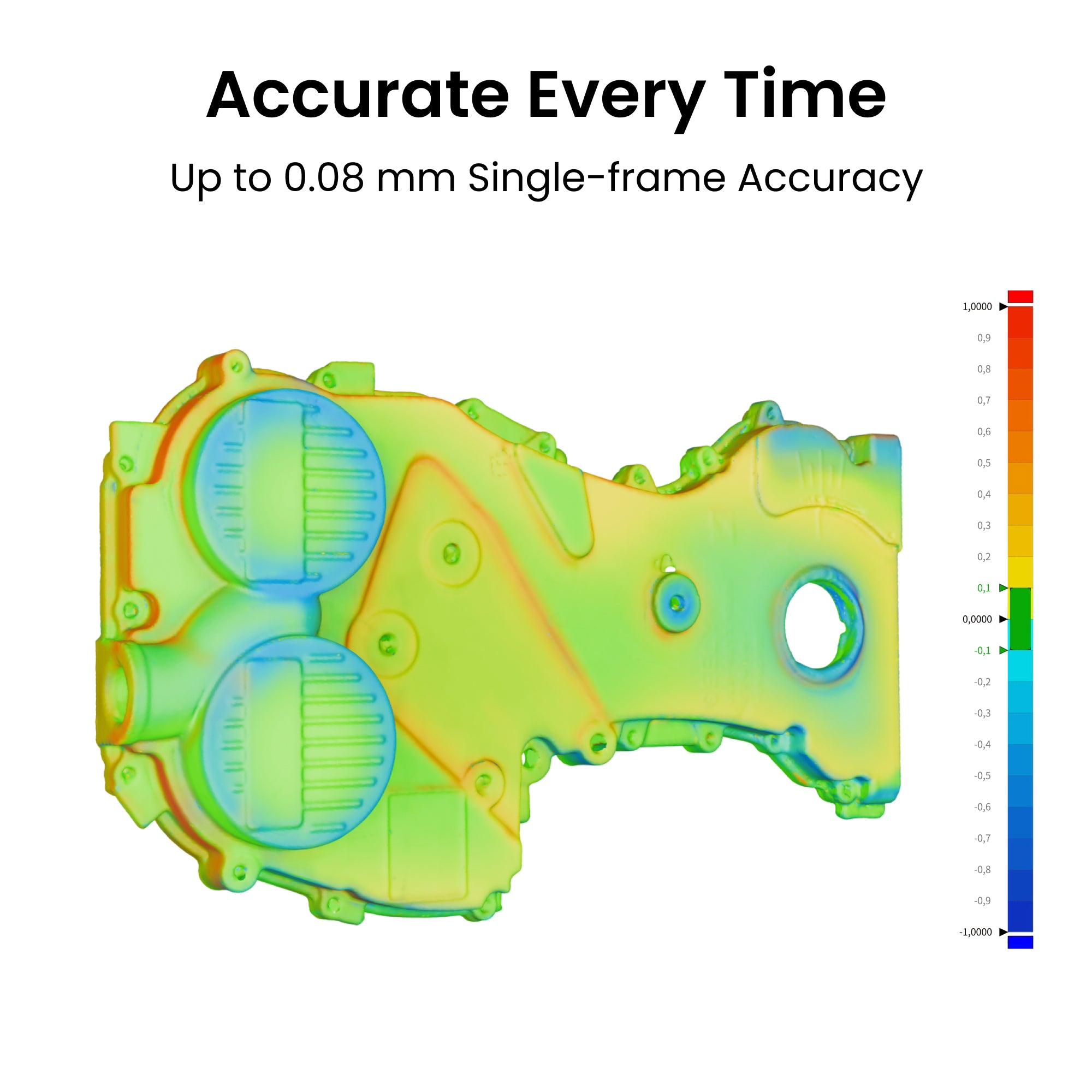Revopoint POP 3 Plus Handheld 3D Scanner - 0.08mm High Accuracy for 3D Printing, Modeling & Reverse Engineering | Perfect for DIY Projects, Jewelry Design & Industrial Prototyping