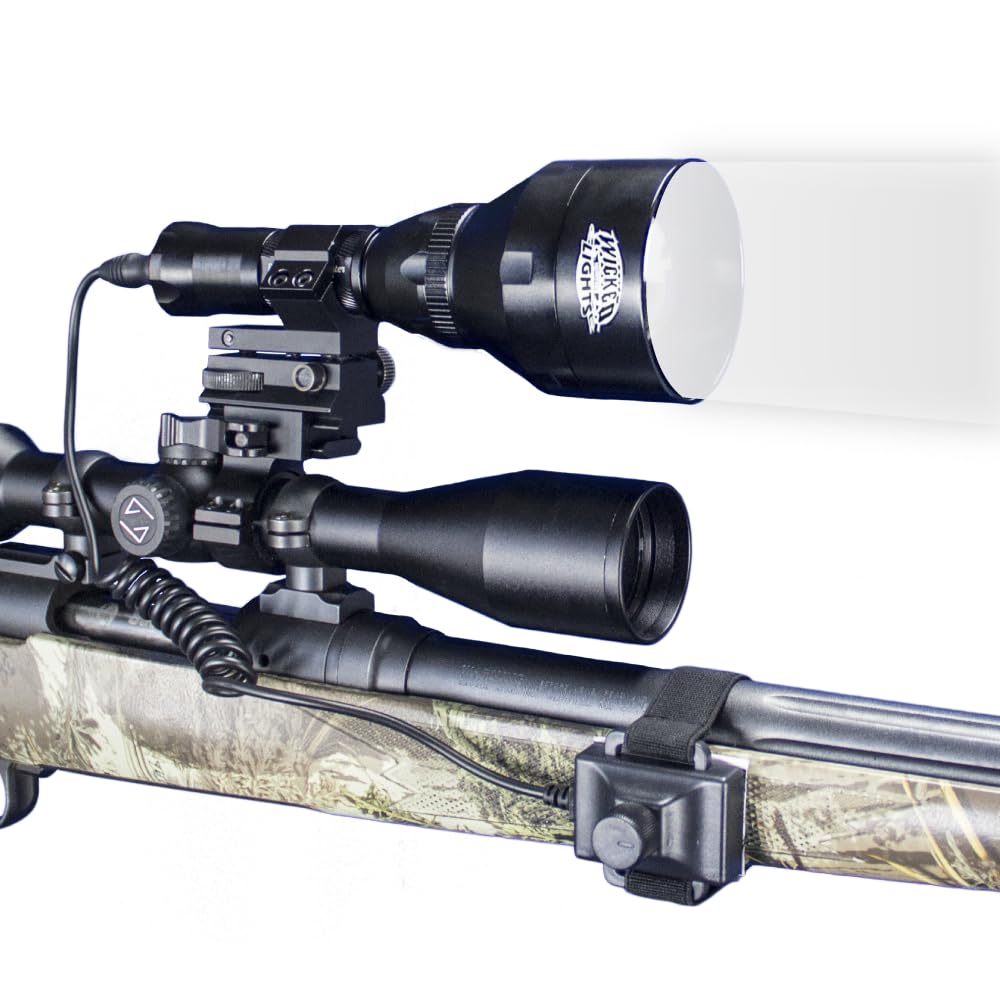 Wicked Lights W403iC White LED Night Hunting Light Kit for Predator, Varmint & Hog - Complete Illumination System for Nighttime Hunting, Wildlife Observation & Outdoor Adventures