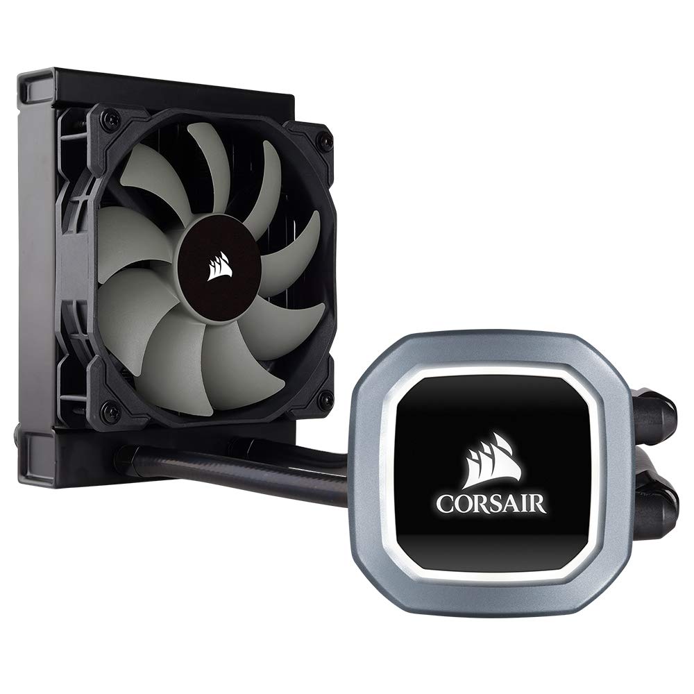 Corsair Hydro Series H60 AIO Liquid CPU Cooler - 120mm Radiator with PWM Fan for High Performance Gaming PC & Workstation Cooling | Quiet Operation for Home & Office Use