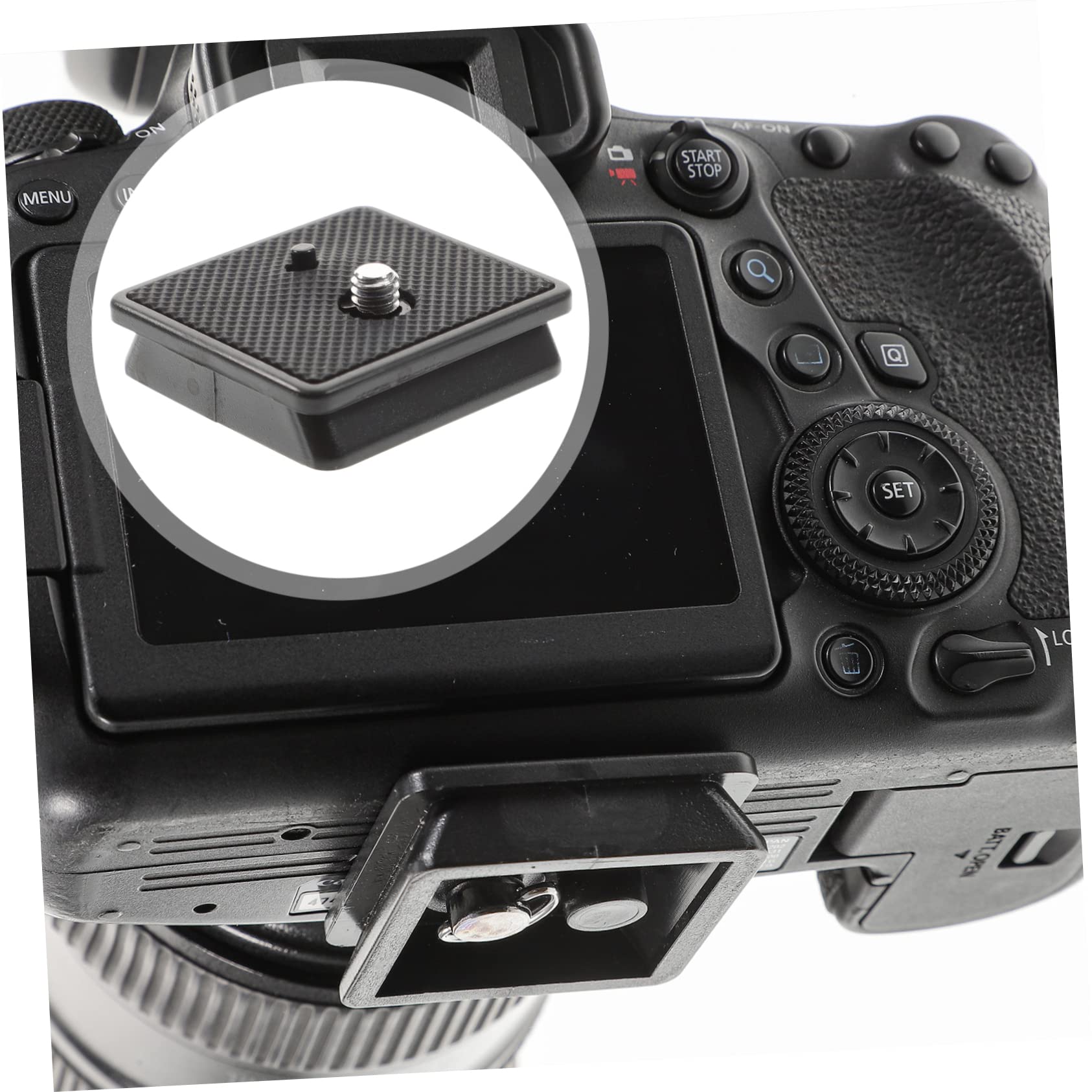 Hemobllo Quick Release Plate 6-Pack - 330A Camera Tripod Mount Adapter Bracket for DSLR/Mirrorless Cameras - Perfect for Photography, Videography & Travel Shooting