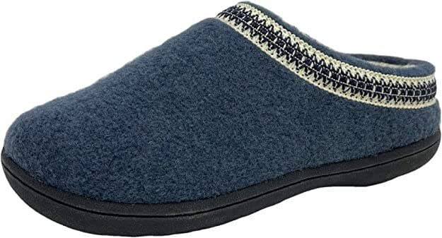**Clarks Women's Wool Felt Clog Slippers JMH1319T - Warm & Cozy Plush Faux Fur Lined Indoor/Outdoor House Shoes - Perfect for Winter, Home, Office & Relaxation**