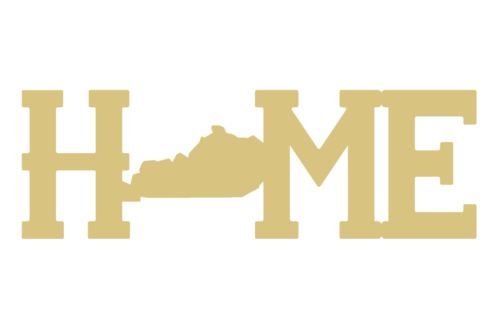 Kentucky Cutout Unfinished Wood Home Decor Door Hanger - 12