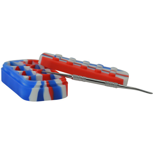 Premium Long Lego Silicone Dab Containers for Concentrates - Airtight Storage for Wax, Oil & Resin - Perfect for Travel & On-the-Go Dabbing