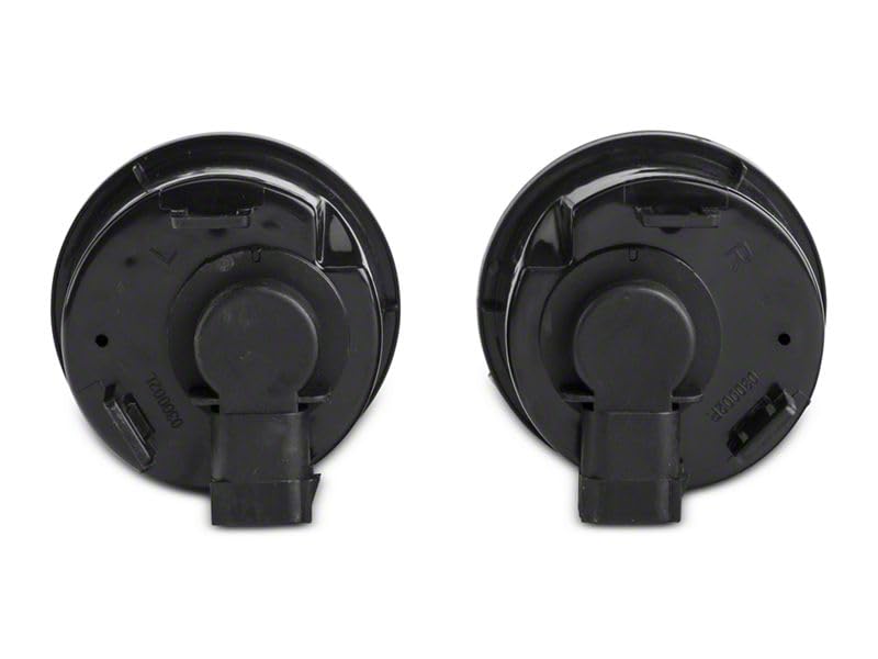 Amber LED Turn Signal Lights - Smoked Lens Compatible with 2007-2018 Jeep Wrangler JK - Upgrade for Off-Road & Night Driving Safety