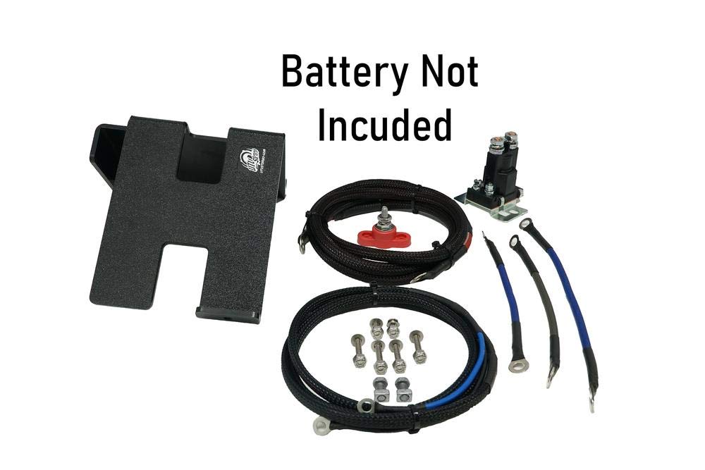 Can Am X3 2nd Battery Kit - Complete Wire Kit & Battery Mount for Off-Road Accessories - Perfect for UTV Adventure & Overlanding Trips