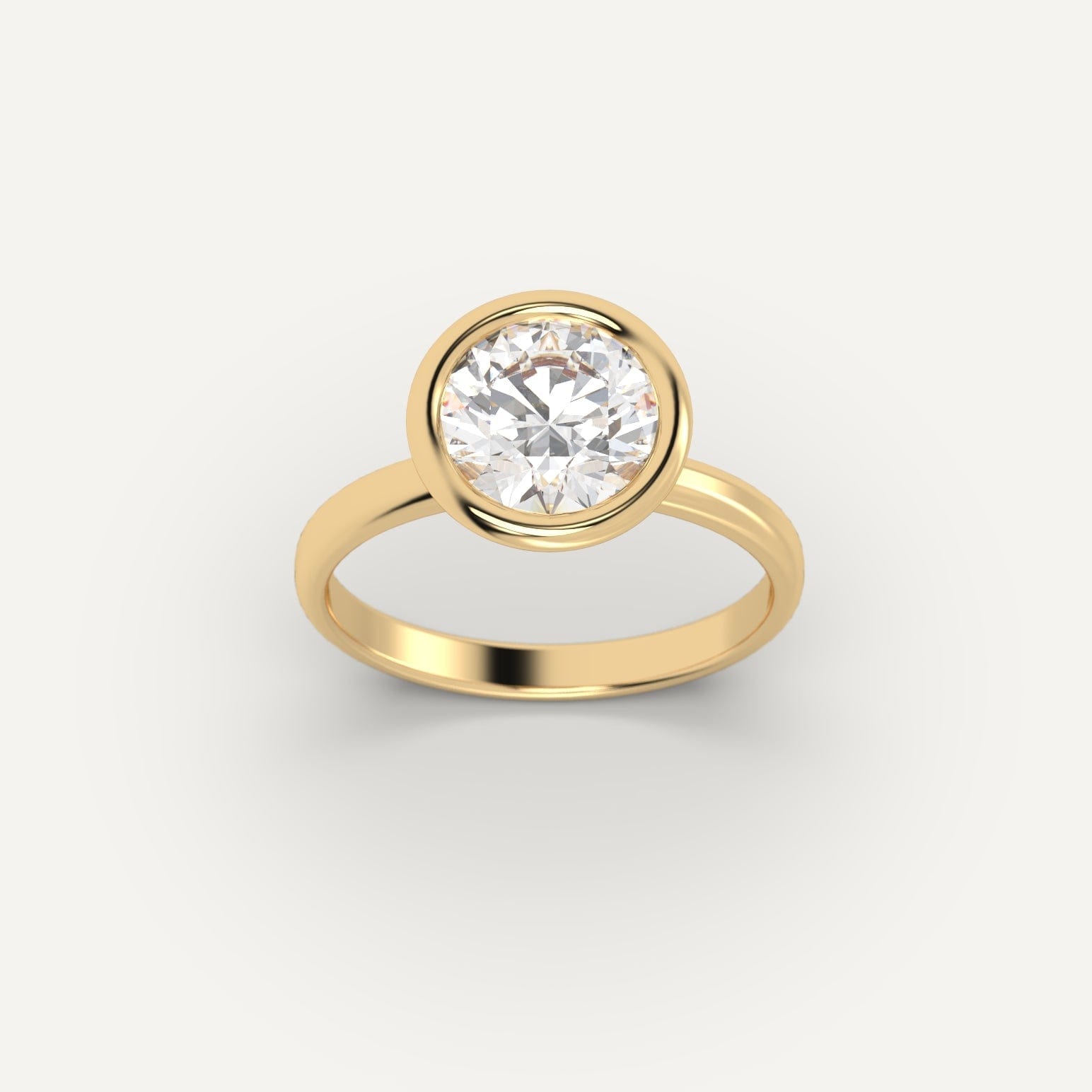 2 Carat Round Cut Diamond Ring - 14K White Gold Solitaire Engagement Ring for Women - Perfect for Proposals, Weddings & Anniversaries
