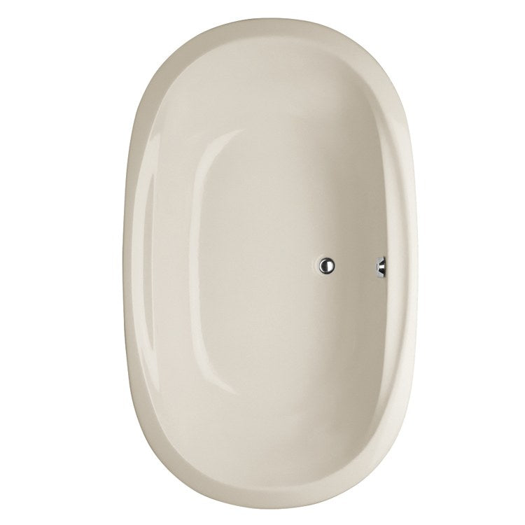 Premium Air Tub Designer Collection - Galaxie Drop-In Bone Oval 8-Jet Acrylic Bathtub 74