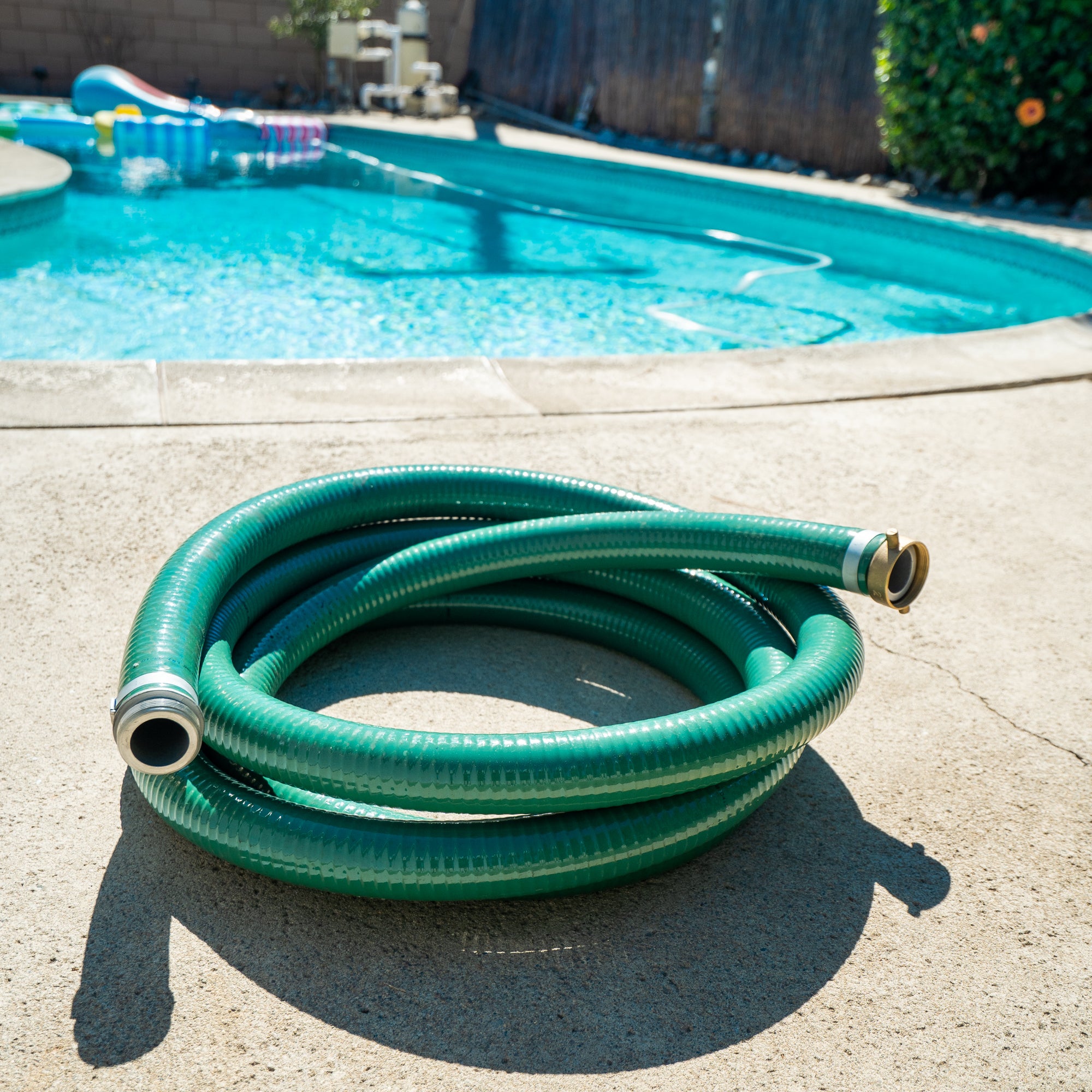 2 Inch x 20 Foot Water Pump Suction Hose - Heavy Duty Flexible PVC Tubing for Irrigation, Drainage & Pool Pumping - Ideal for Home, Garden & Farm Use