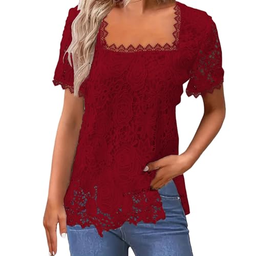 Square Neck-red