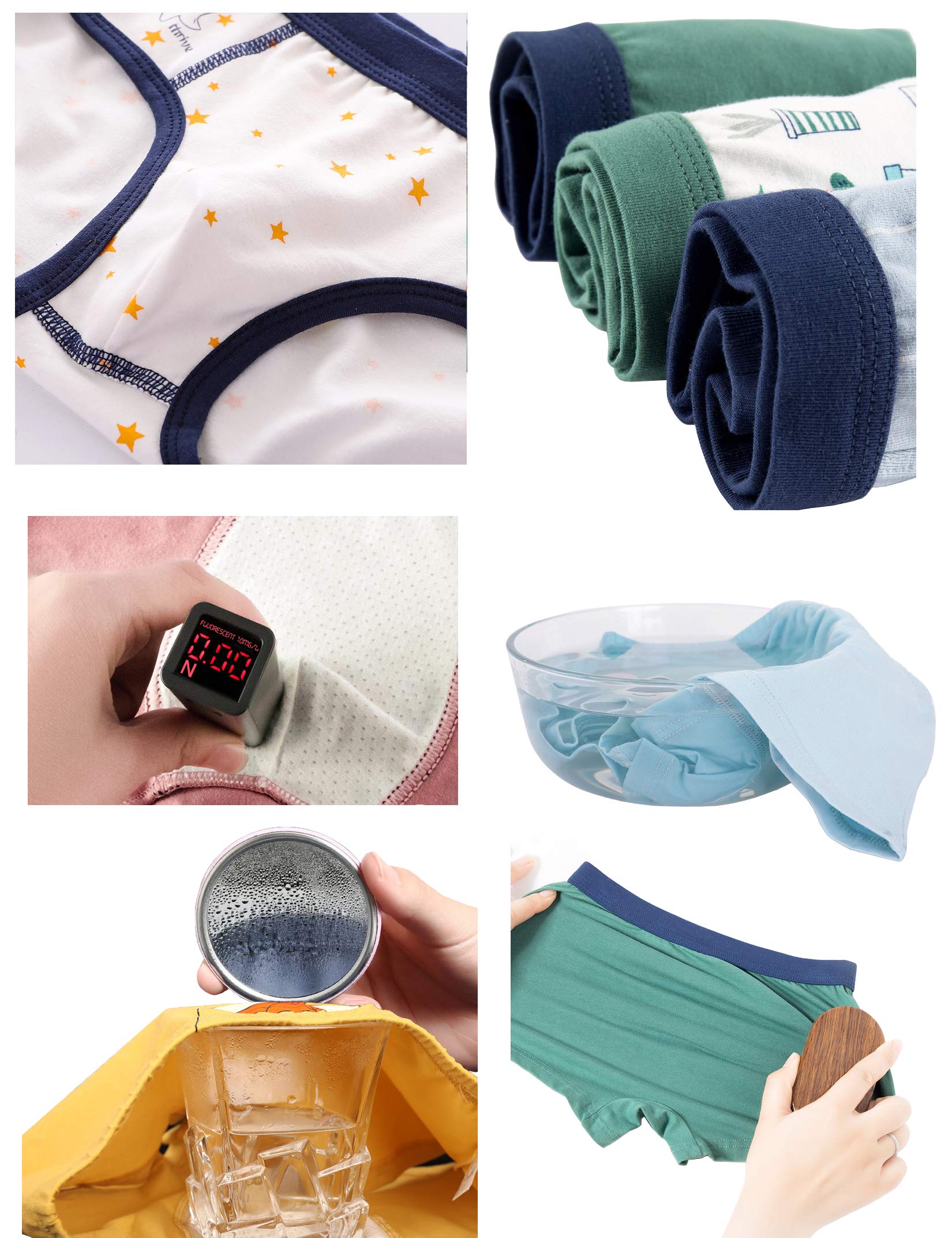 Soft Cotton Boys Briefs with Elastic Waistband - 3/5 Pack Multipack for School, Sports & Everyday Comfort