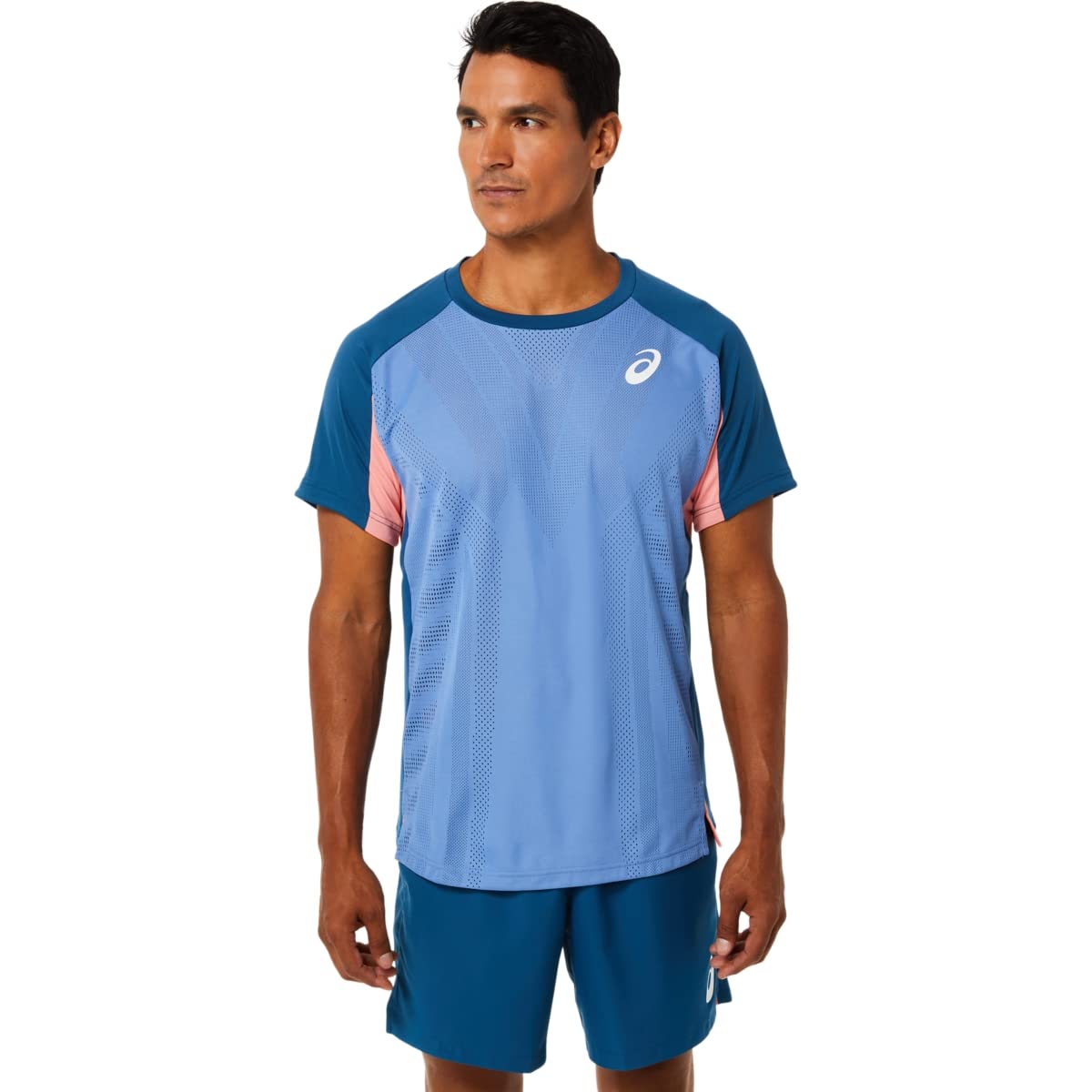 ASICS Men's MATCH ACTIBREEZE Short Sleeve Tennis Shirt - Moisture-Wicking Performance Top for Tennis, Running & Training