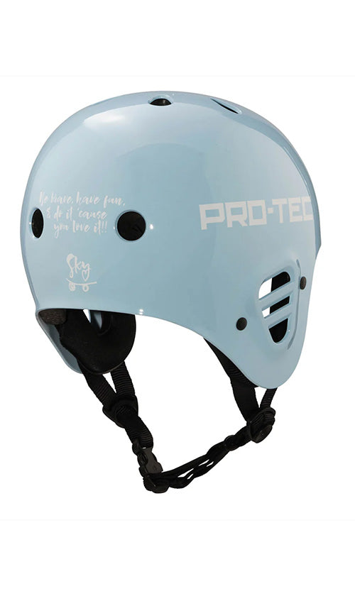 Pro Tec Full Cut Sky Brown Certified Helmet - ASTM Certified Skateboard & Bike Helmet for Adults & Youth - Perfect for Skateboarding, BMX, Scooter & Cycling Safety Gear