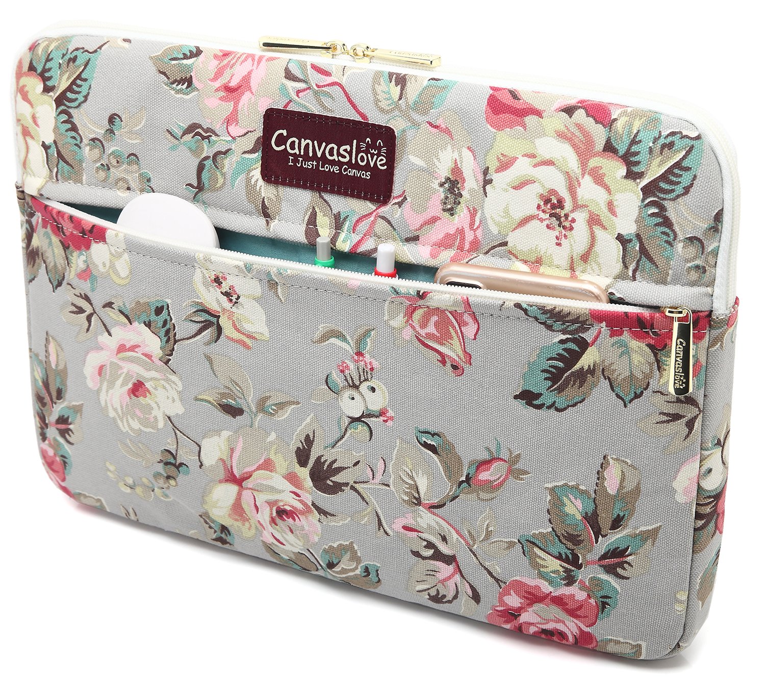 Rose Floral Laptop Sleeve for MacBook Pro 14 inch & 14