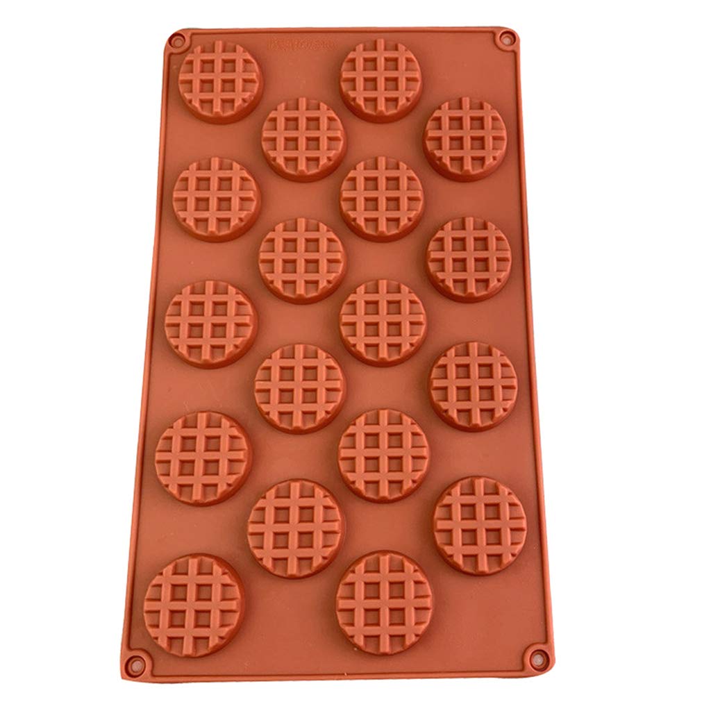 Lehaha 18-Cavity Silicone Waffle Mold - Nonstick Baking Pan for Waffles, Cakes, Cookies & Chocolate - Perfect for Home Baking, Party Treats and DIY Desserts