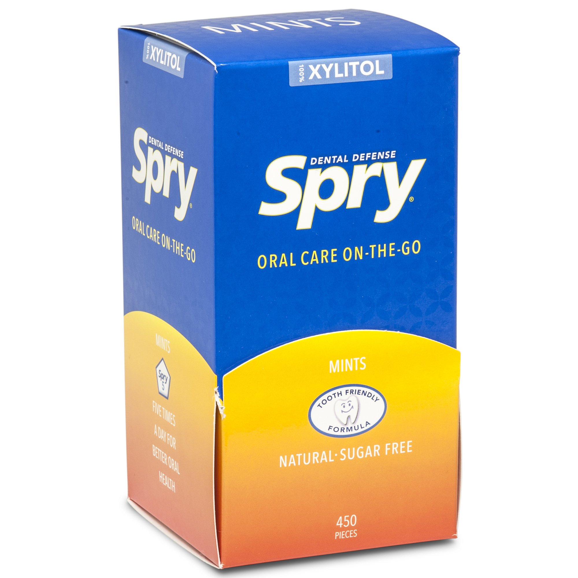 Spry® Sugar Free Xylitol Mints - 225 Count Pack | Fresh Breath, Oral Health Support | Perfect for Travel, Office & After Meals