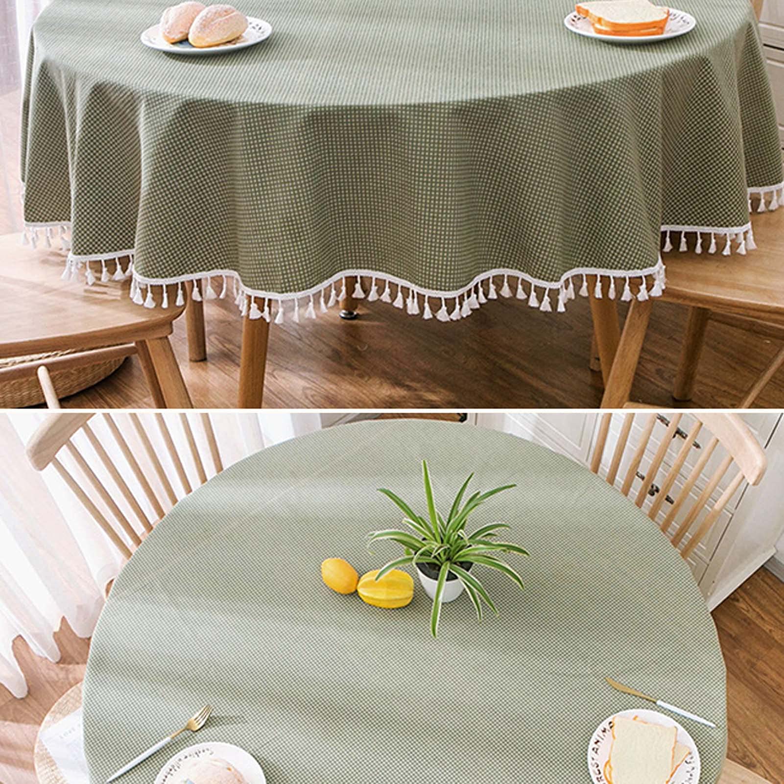 Premium Heavyweight Cotton Linen Tablecloth - 47