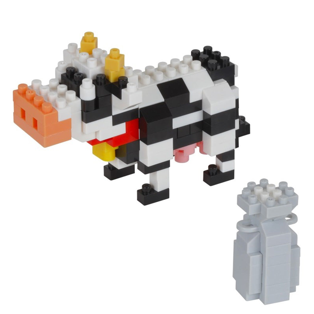 Nanoblock Ox NBC 330 - Mini Building Block Set for Adults & Kids - Creative DIY Animal Model Toy - Perfect for Home Decor, Office Display & STEM Education