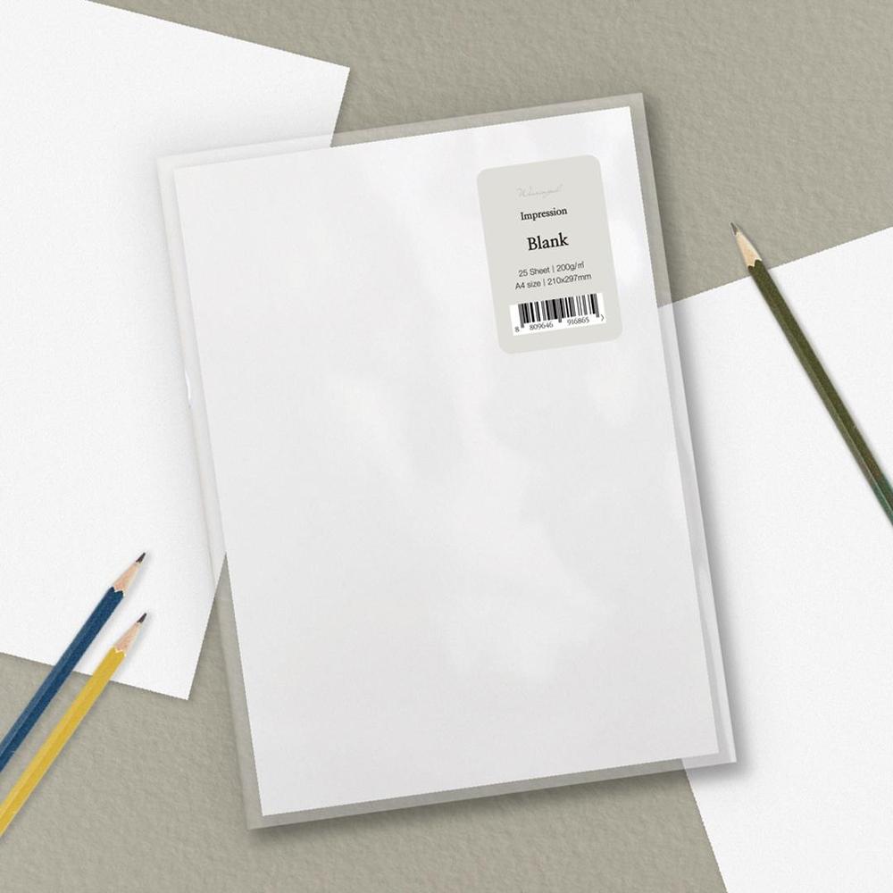 Wearingeul Impression Paper - Premium Korean Stationery for Journaling, Scrapbooking & Calligraphy - Perfect for Bullet Journals, Art Projects & Gift Wrapping