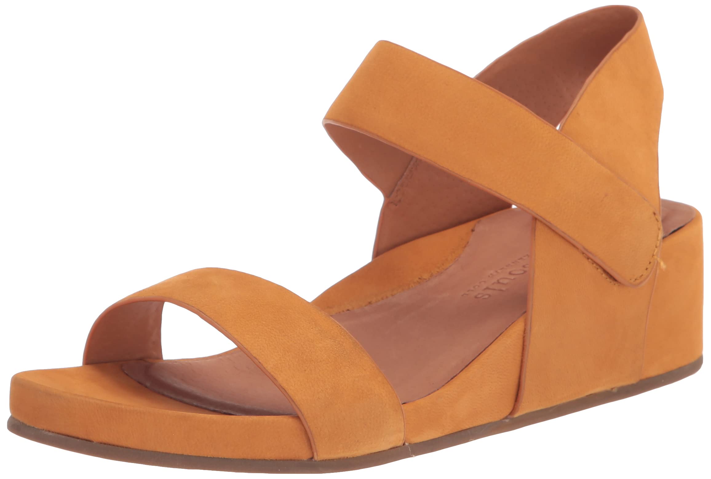 Gentle Souls by Kenneth Cole Women's Gisele Two Band Heeled Sandal - Comfortable Dress Sandals for Women, Size 9.5, Sorbet Color - Perfect for Weddings, Parties & Summer Outfits