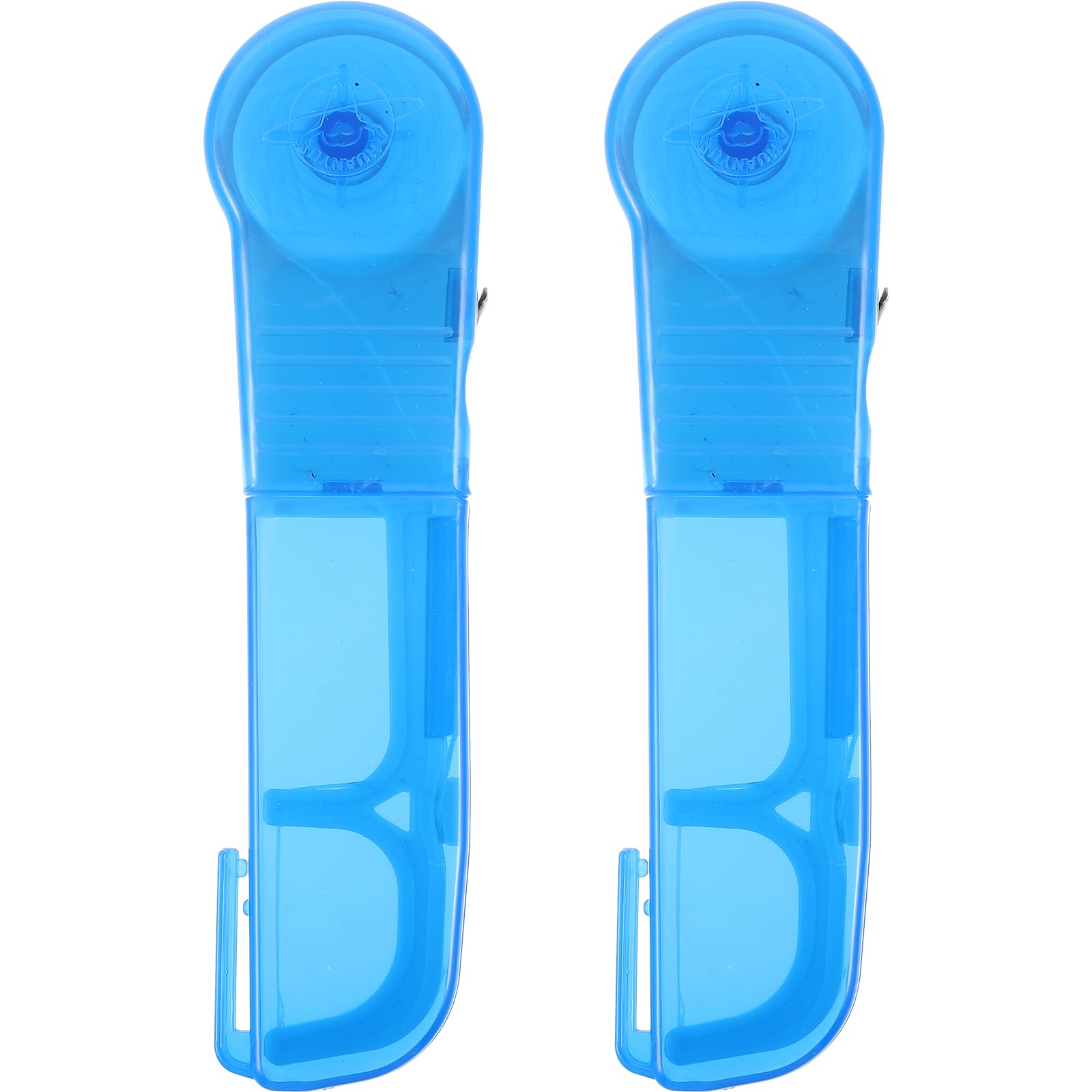 ARTIBETTER 2 Pack Dental Floss Holders with 60 Meters Refill Floss - Reusable Oral Care Tool for Teeth Cleaning, Travel & Home Use (Blue)