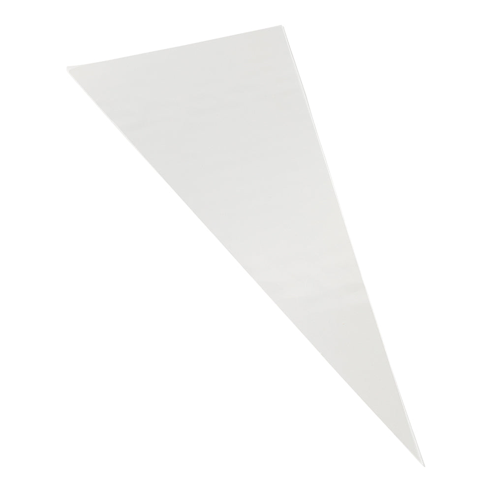 Clear Plastic Cone Bags - 17 x 7.5 Inches, High Clarity, 100 Count Box | Perfect for Bakery, Candy, Snacks & Party Favors Packaging