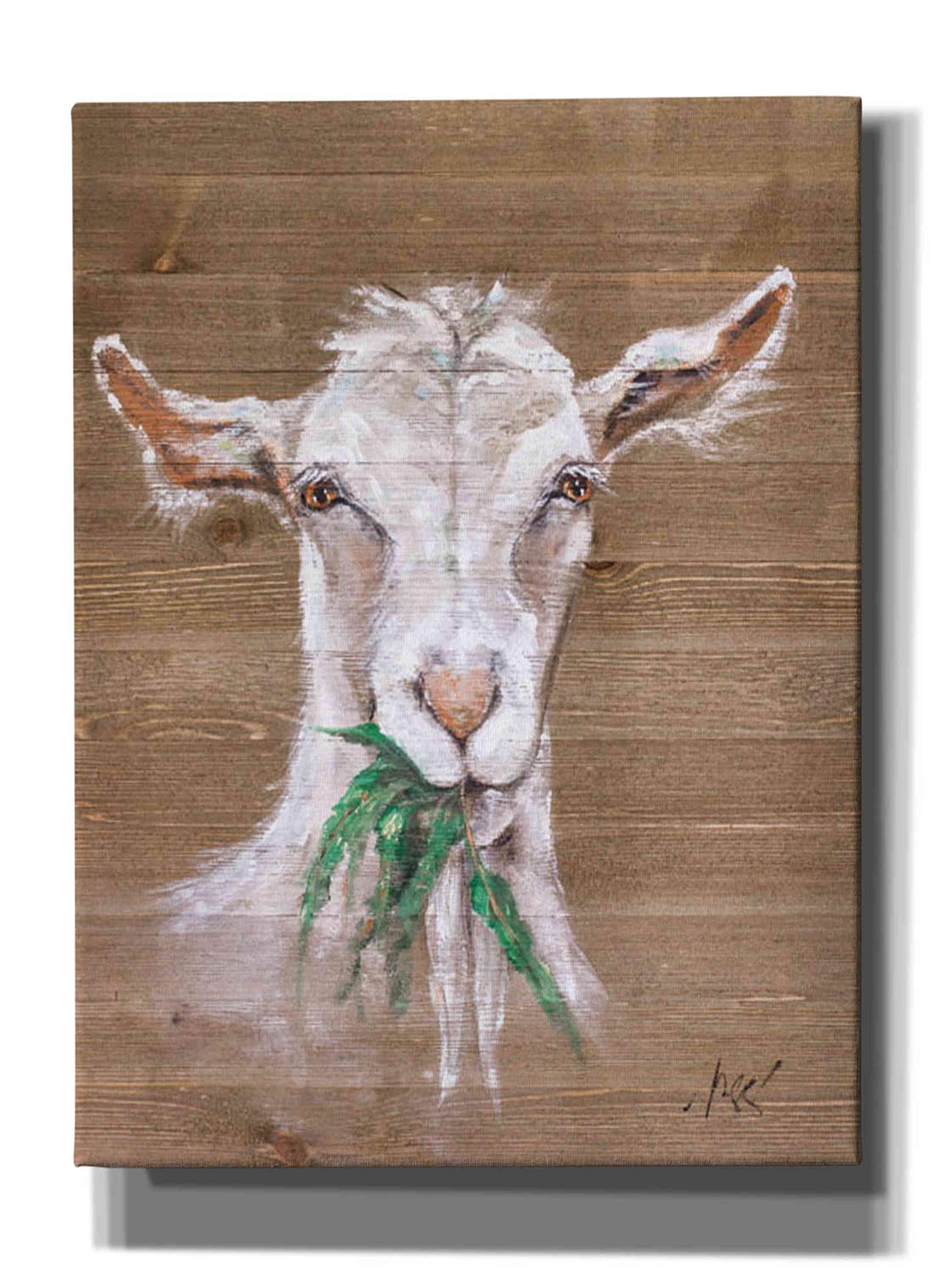 Epic Graffiti Goat by Molly Susan Strong - 40x54 Inch Canvas Wall Art for Living Room, Bedroom & Office Decor - Modern Urban Street Art Painting