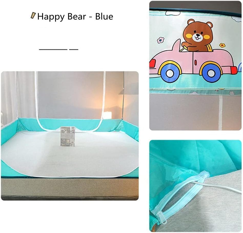 Portable Pop Up Mosquito Net for Bed - Foldable Fine Mesh Mosquito Netting (180x220cm) - Perfect for Camping, Travel & Outdoor Protection