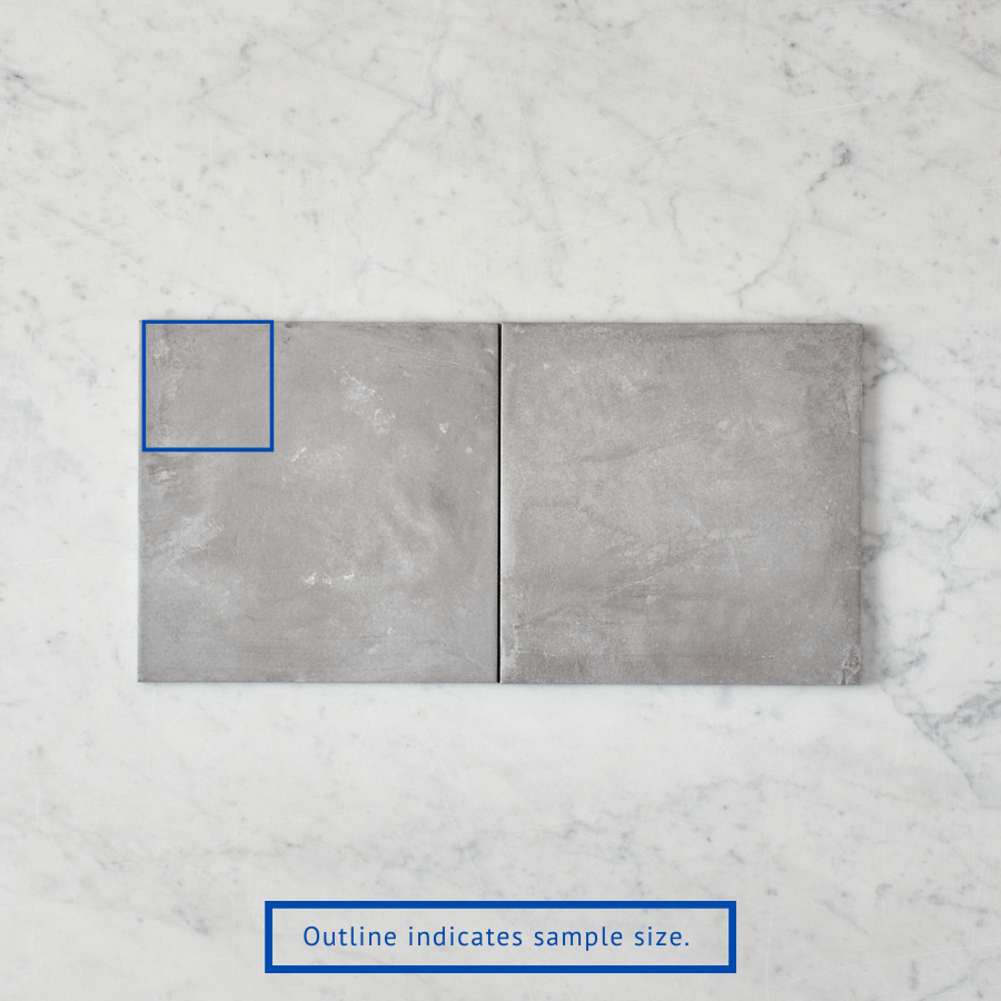 Bells Beach Charcoal Encaustic Look Square Tile Sample - Perfect for Kitchen Backsplash, Bathroom Flooring & Modern Interior Design