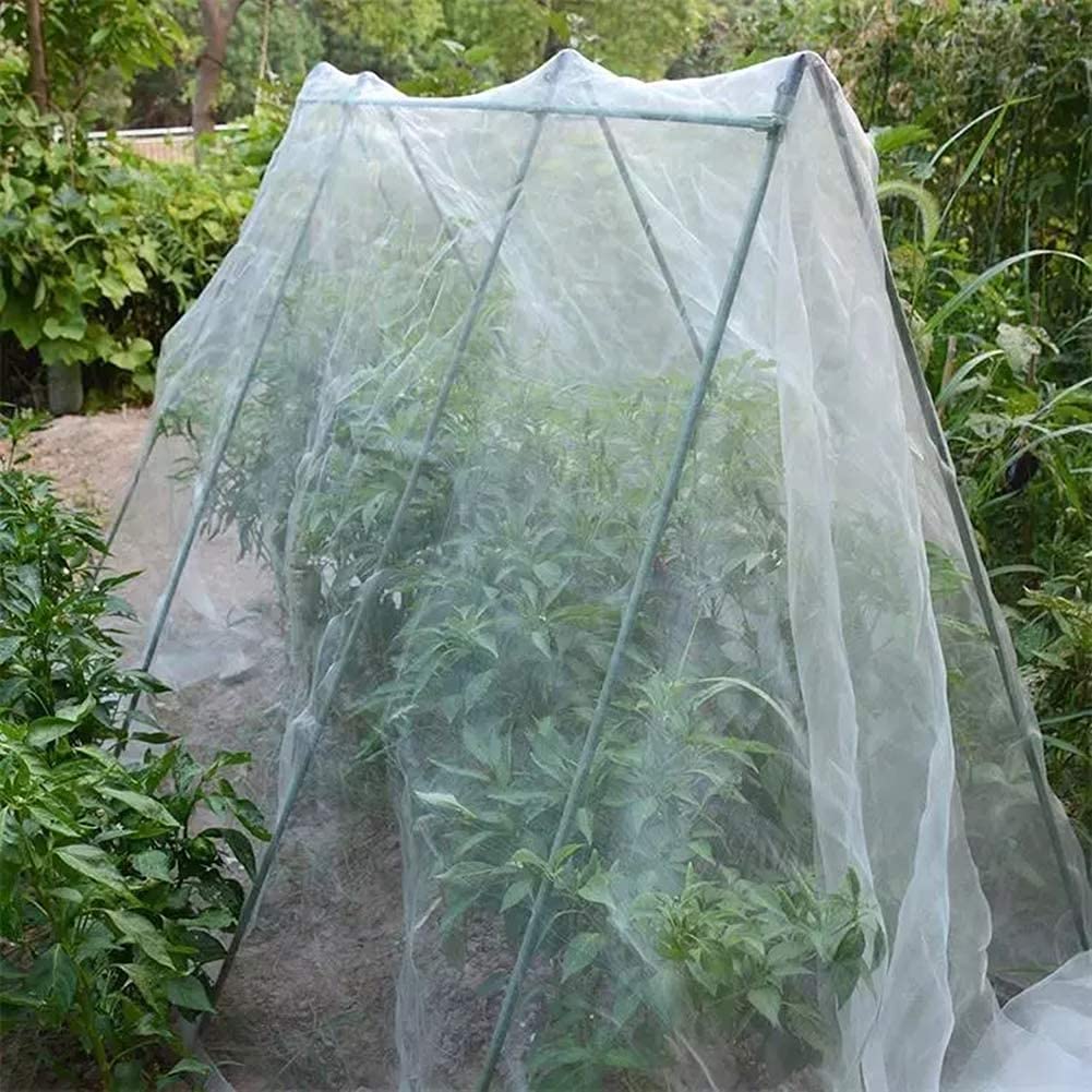 Agfabric 20'x50' Garden Netting - Insect & Bird Barrier for Vegetables, Fruit Trees, Plants | White Protective Mesh for Outdoor Gardening & Crop Protection